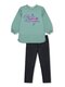 Костюм Девочкам Bonito Серо-зелёный; Чёрный Надпись (фото 1)