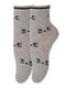 Носки Девочкам Para socks Серый меланж Мордочки (фото 1)