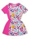 Платье Девочкам Bonito Малиновый Надписи (фото 1)