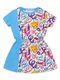 Платье Девочкам Bonito Голубой Надписи (фото 1)