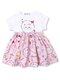 Платье Девочкам Bonito Белый; Розовый светлый Кошка (фото 1)