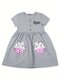 Платье Девочкам Bonito Серый меланж Котята (фото 1)