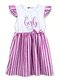 Платье Девочкам Bonito Белый; Фиолетовый Надпись (фото 1)