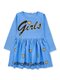 Платье для девочки  Bonito Синий светлый Надпись (фото 1)