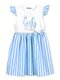 Платье Девочкам Bonito Белый; Голубой Надпись (фото 1)