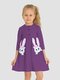 Платье Девочкам Ивашка Фиолетовый Зайки (фото 1)