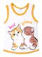 Майка Девочкам Bonito Белый; Горчичный Котики (фото 1)
