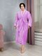 Халат Женщинам Россия Сиреневый Полоски (фото 1)