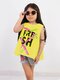 Майка Девочкам Bonito Жёлтый Надпись (фото 1)