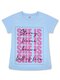 Футболка Девочкам Bonito Голубой Надпись (фото 1)