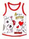 Майка Девочкам Bonito Белый; Красный Кошка (фото 1)