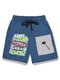 Шорты Мальчикам Bonito Серо-синий Надпись (фото 1)