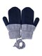 Варежки для мальчика Мальчикам Россия Чернильный; Серый Без рисунка (фото 1)