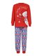 Пижама Мальчикам Лунёва Красный Снеговик (фото 1)