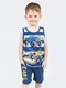 Костюм Мальчикам Bonito Белый; Серо-синий Машины (фото 1)