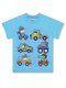 Футболка Мальчикам Bonito Голубой Машинки (фото 1)