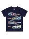 Футболка Мальчикам Bonito Чернильный Машины (фото 1)