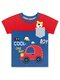 Футболка Мальчикам Bonito Красный; Серо-синий Машинки (фото 1)