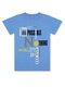 Футболка Мальчикам Bonito Синий светлый Надпись (фото 1)