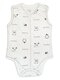 Боди-майка Новорождённым Россия Молочный Зверята (фото 1)