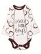 Боди Новорождённым Bonito Белый; Коричневый Кокосы (фото 1)