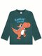 Лонгслив Мальчикам Bonito Зелёный тёмный Динозавр (фото 1)