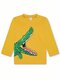 Лонгслив Мальчикам Bonito Горчичный Крокодил (фото 1)
