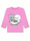 Лонгслив Девочкам Bonito Розовый Котята (фото 1)
