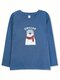 Лонгслив Мальчикам Takro Серо-синий Мишка (фото 1)