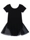 Платье гимнастическое Девочкам Bonito Чёрный Без рисунка (фото 1)