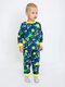 Пижама Мальчикам Ивашка Ультрамарин Динозавры (фото 1)