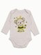 Боди Новорождённым Армения Бежевый меланж Мишка (фото 1)