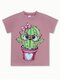 Футболка Девочкам Bonito Розовый тёмный Кактус (фото 1)