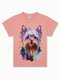 Футболка Девочкам Bonito Персиковый Собачка (фото 1)