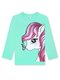 Лонгслив Девочкам Bonito Мятный Единорог (фото 1)
