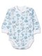 Боди Новорождённым Takro Белый; Голубой Слоники (фото 1)