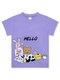 Футболка Девочкам Bonito Сиреневый Зверята (фото 1)