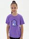 Футболка Девочкам Takro Сиреневый Динозавр (фото 1)