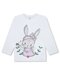 Лонгслив Девочкам Bonito Молочный Зайка (фото 1)