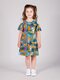Платье Девочкам Россия Зелёный тёмный Леопард (фото 1)