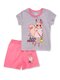 Костюм Девочкам Baby style Серый меланж; Розовый Белочка (фото 1)