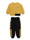 Костюм Девочкам Bonito Горчичный; Чёрный Надпись (фото 1)