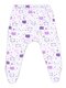 Ползунки Новорождённым Россия Белый; Сиреневый Кошки (фото 1)