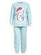 Пижама Девочкам Лунёва Мятный светлый Пингвин (фото 1)